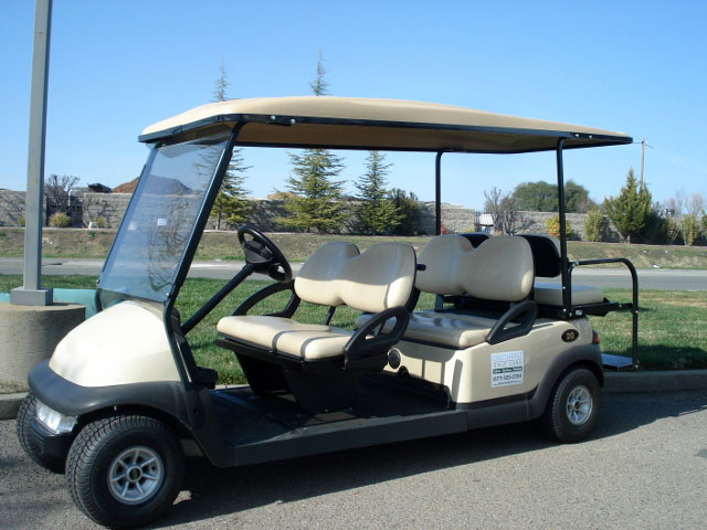 Six passenger rental golf car