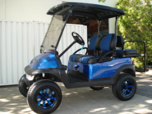 Club Car Precedent, 4-passenger with lift kit