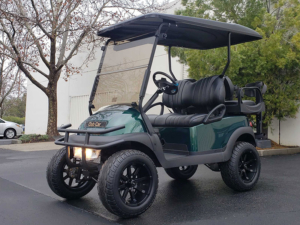 Club Car Precedent, Dark Green metallic color, Lift Kit