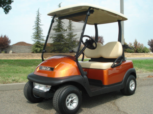 Club Car Precedent, Atomic Orange metallic color