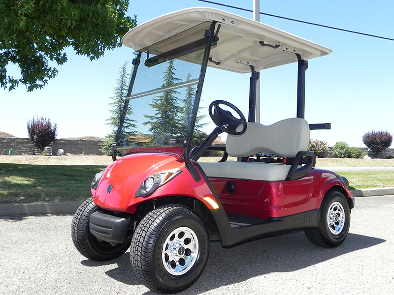 Yamaha Drive, Jasper Red metallic color Gilchrist Golf Cars