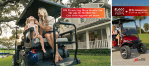 XSeries golf cars year end rebate with 0% financing now available for up to 48 months!