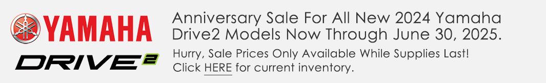 $1,500 OFF On All New 2024 Yamaha Drive2 AC PTV Models; Now Through March 31, 2025!