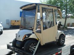 Sunbrella Hinged Door Enclosures DoorWorks golf cart enclosures