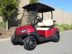 Club Car Tempo, Candy Apple Red Navitas, 2 Passenger
